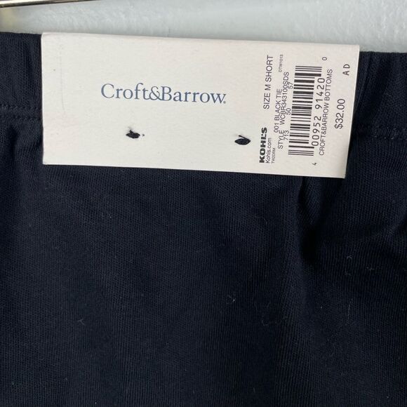 NWT Croft & Barrow Black Dress Pants Size M Short - Picture 6 of 7